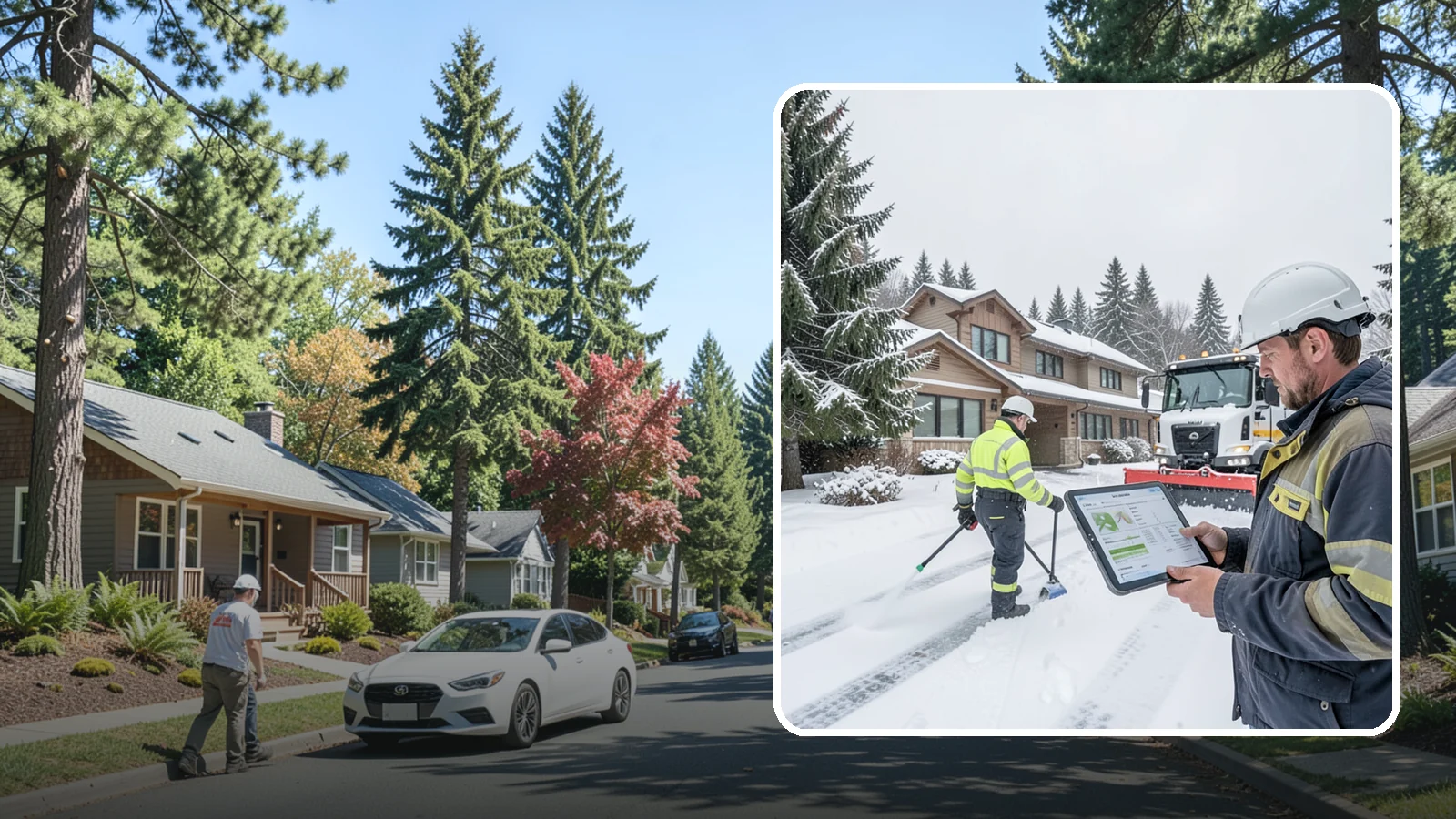 Per-Visit Snow Removal in Orting, Pierce County, WA - We charge per visit, billing each individual trip we make to clear your Western Washington property during a storm.