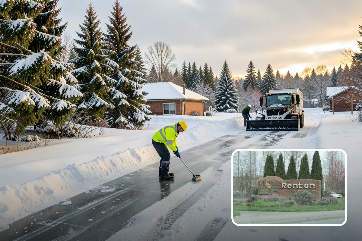 Per-Visit Snow Removal in Renton, King County, WA - Reflects each trip during long storms