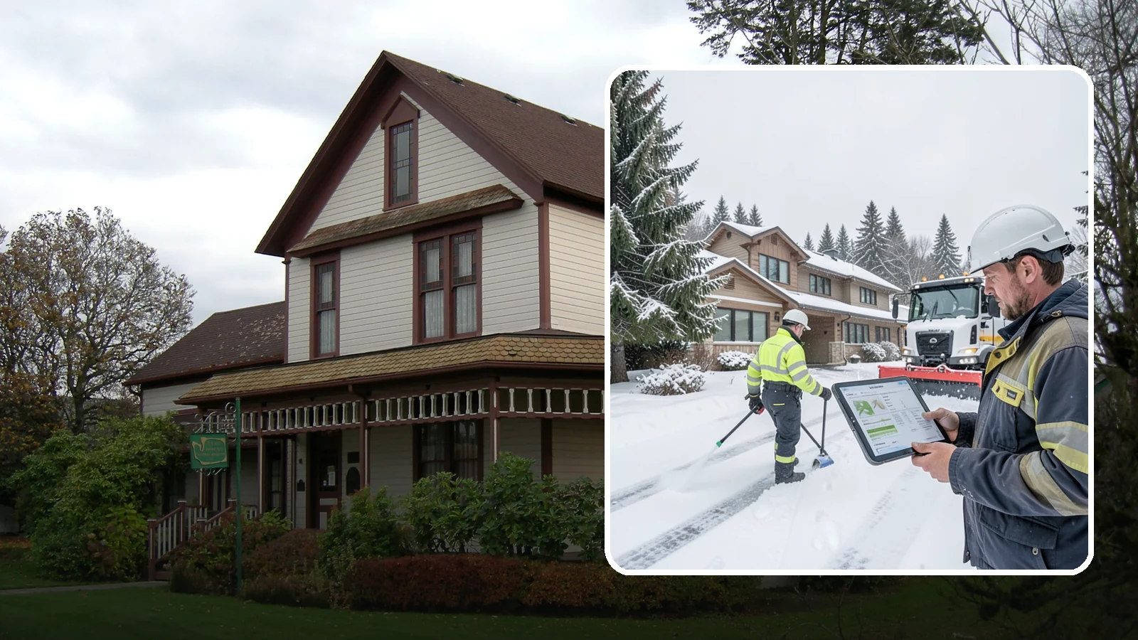 Per-Visit Snow Removal in Sumner, Pierce County, WA - We charge per visit, billing each individual trip we make to clear your Western Washington property during a storm.