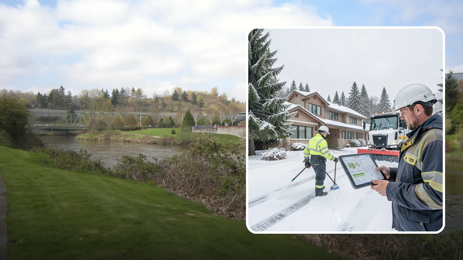 Per-Visit Snow Removal in Tukwila, King County, WA - We charge per visit, billing each individual trip we make to clear your Western Washington property during a storm.
