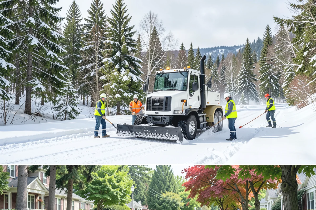 Pet-Safe Deicer Application in Beaux Arts Village, King County, WA - Pet-safe deicer application runs from November through March, matching the freeze-thaw cycles that affect walkways in residential...