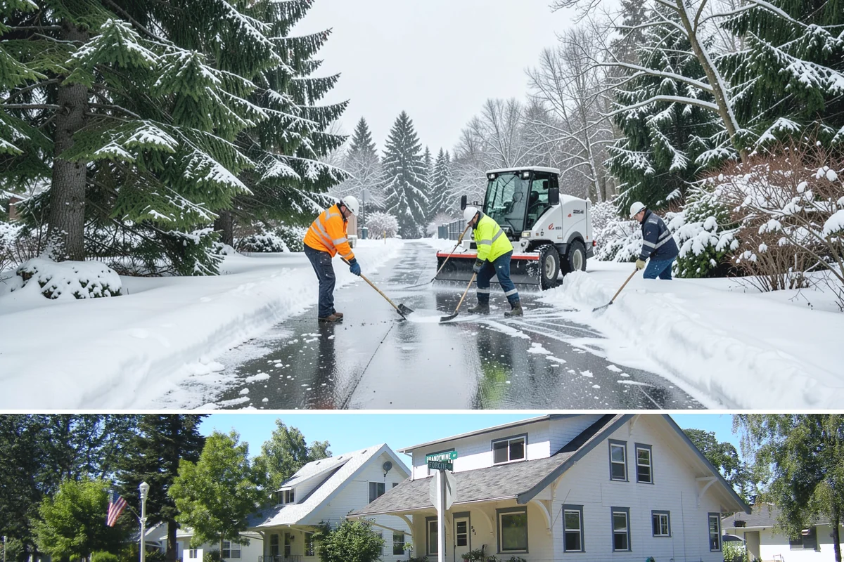 Pet-Safe Deicer Application in DuPont, Pierce County, WA - Pet-safe deicer application runs from November through March, matching the freeze-thaw cycles that affect walkways in residential...