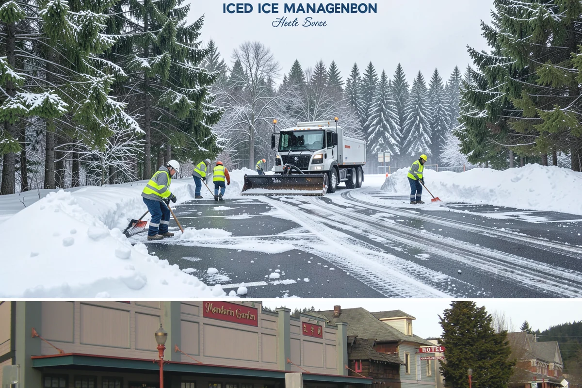 Pet-Safe Deicer Application in Issaquah, King County, WA - Pet-safe deicer application runs from November through March, matching the freeze-thaw cycles that affect walkways in residential...