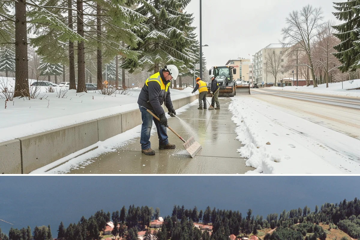 Pet-Safe Deicer Application in Lakewood, Pierce County, WA - Pet-safe deicer application runs from November through March, matching the freeze-thaw cycles that affect walkways in residential...