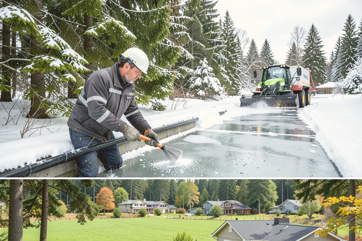 Pet-Safe Deicer Application in Lyman, Skagit County, WA - Pet-safe deicer application runs from November through March, matching the freeze-thaw cycles that affect walkways in residential...