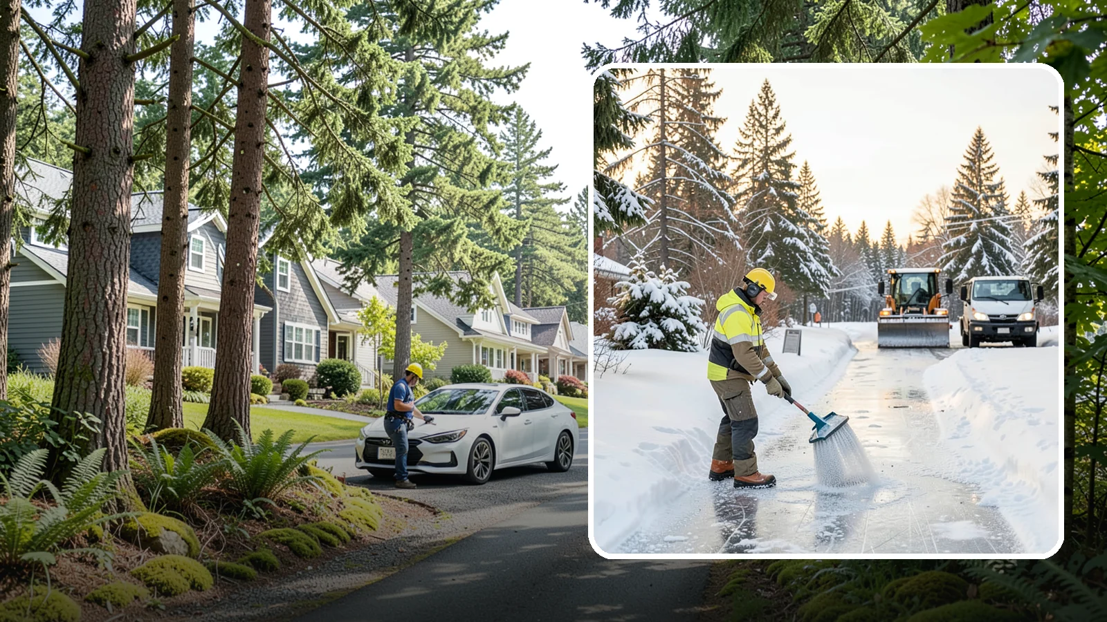 Pet-Safe Deicer Application in Normandy Park, King County, WA - Pet-safe deicer application keeps walkways clear while protecting paws, landscaping, and the pets that live and visit across your...