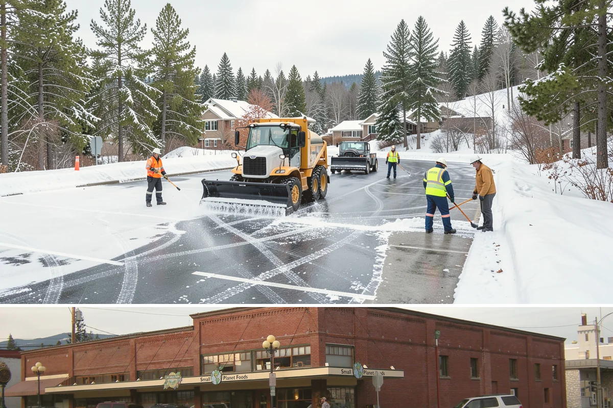 Pet-Safe Deicer Application in Sedro-Woolley, Skagit County, WA - Pet-safe deicer application runs from November through March, matching the freeze-thaw cycles that affect walkways in residential...