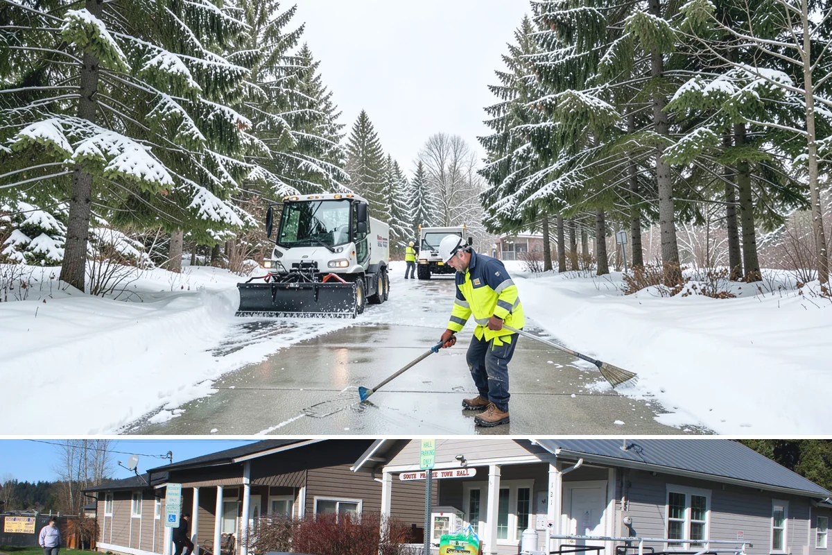 Pet-Safe Deicer Application in South Prairie, Pierce County, WA - Pet-safe deicer application runs from November through March, matching the freeze-thaw cycles that affect walkways in residential...