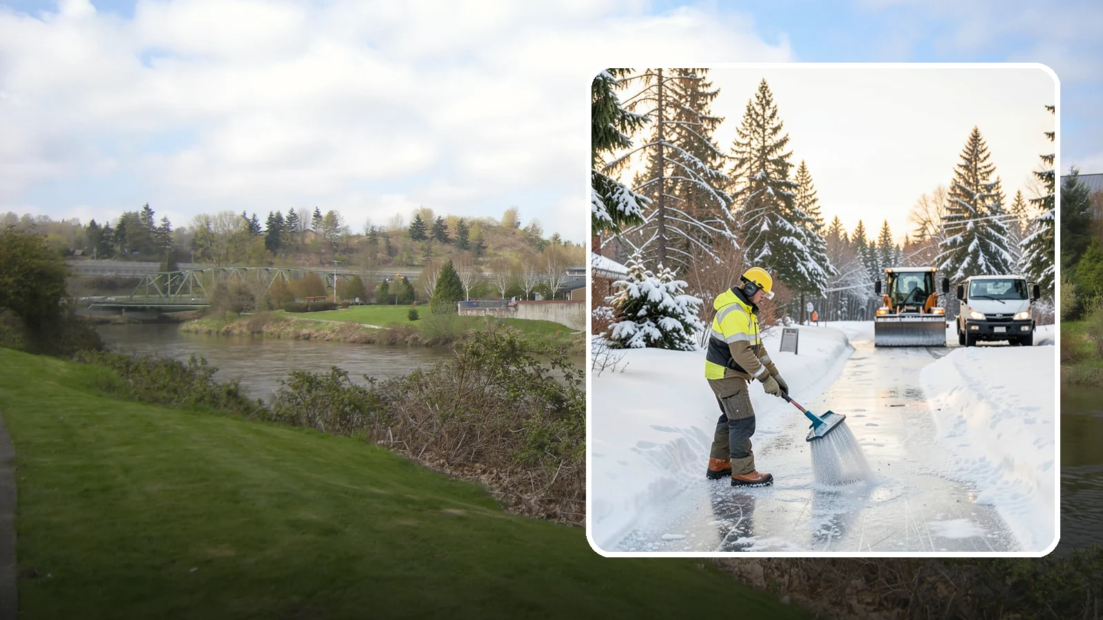 Pet-Safe Deicer Application in Tukwila, King County, WA - Pet-safe deicer application keeps walkways clear while protecting paws, landscaping, and the pets that live and visit across your...