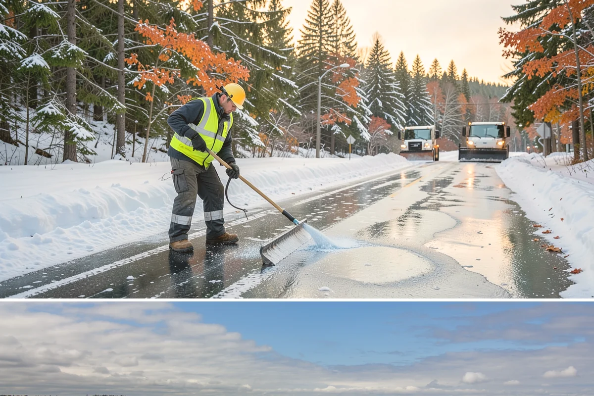 Pet-Safe Deicer Application in University Place, Pierce County, WA - Pet-safe deicer application runs from November through March, matching the freeze-thaw cycles that affect walkways in residential...