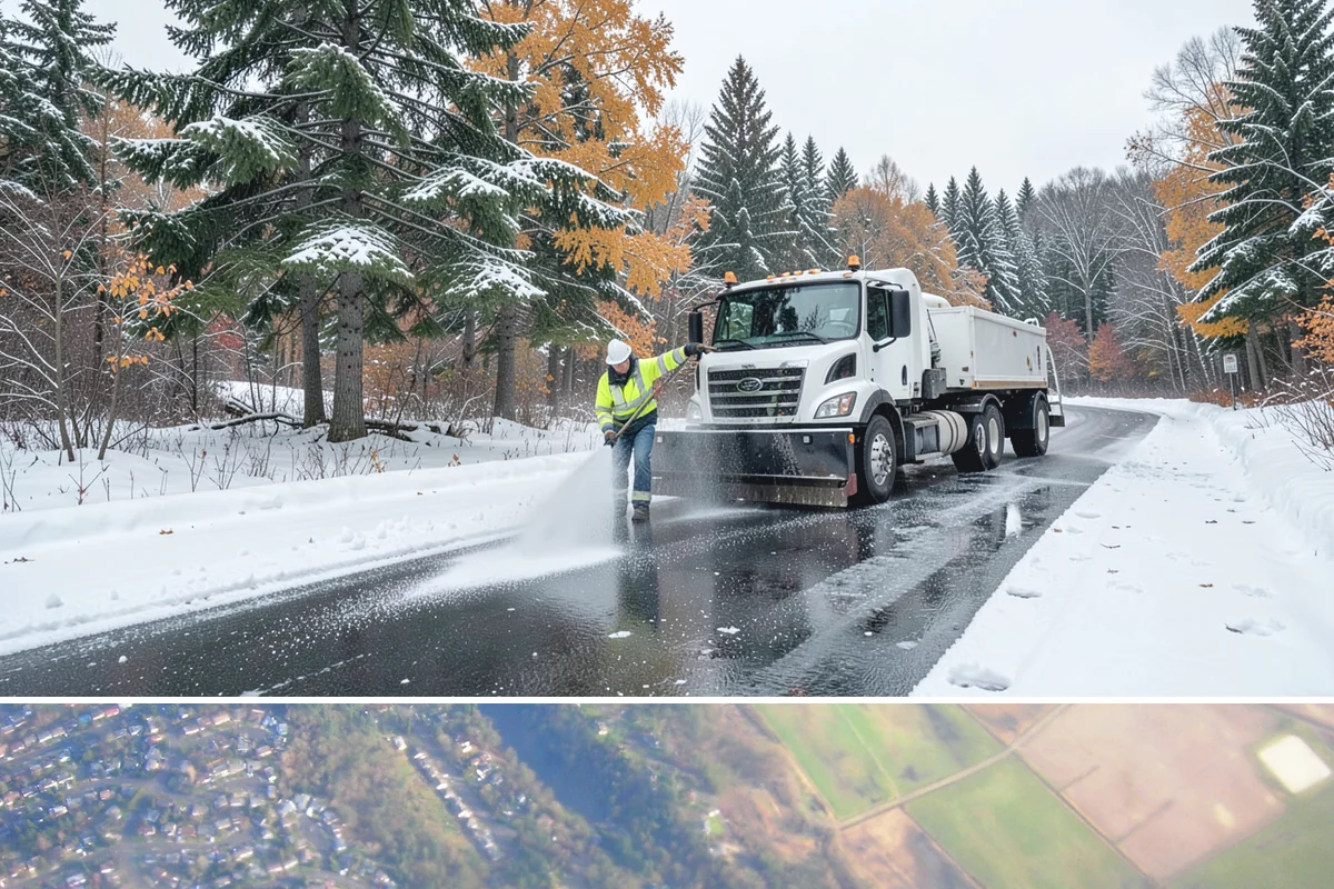 Pet-Safe Ice Melt in Algona, King County, WA - Pet-safe ice melt is used all winter at residential and pet-oriented properties whenever walkways ice over.
