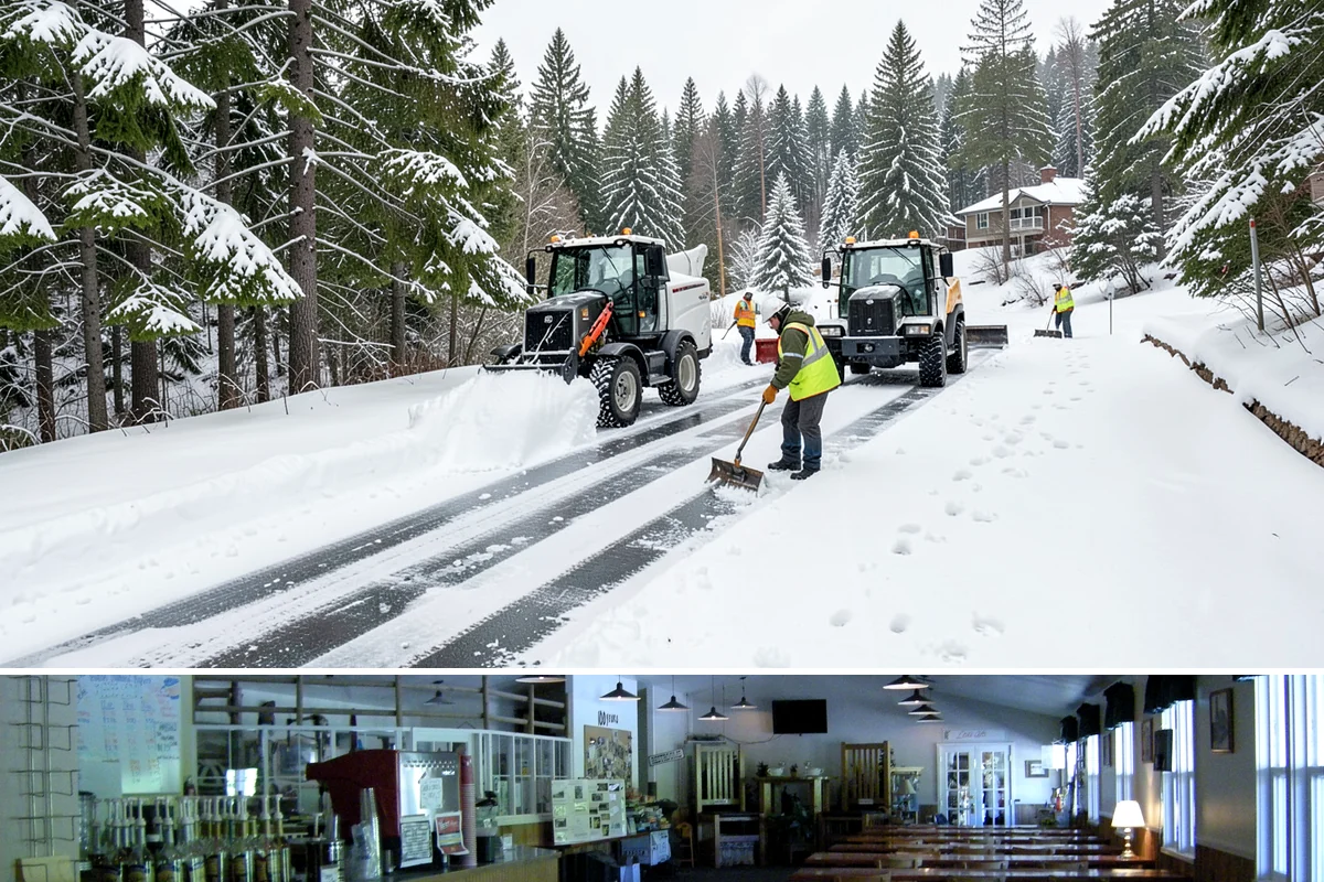 Pet-Safe Ice Melt in Black Diamond, King County, WA - Pet-safe ice melt is used all winter at residential and pet-oriented properties whenever walkways ice over.