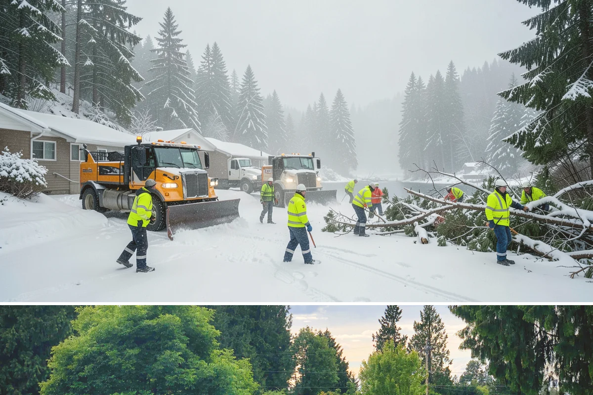 Pet-Safe Ice Melt in Bonney Lake, Pierce County, WA - Pet-safe ice melt is used all winter at residential and pet-oriented properties whenever walkways ice over.