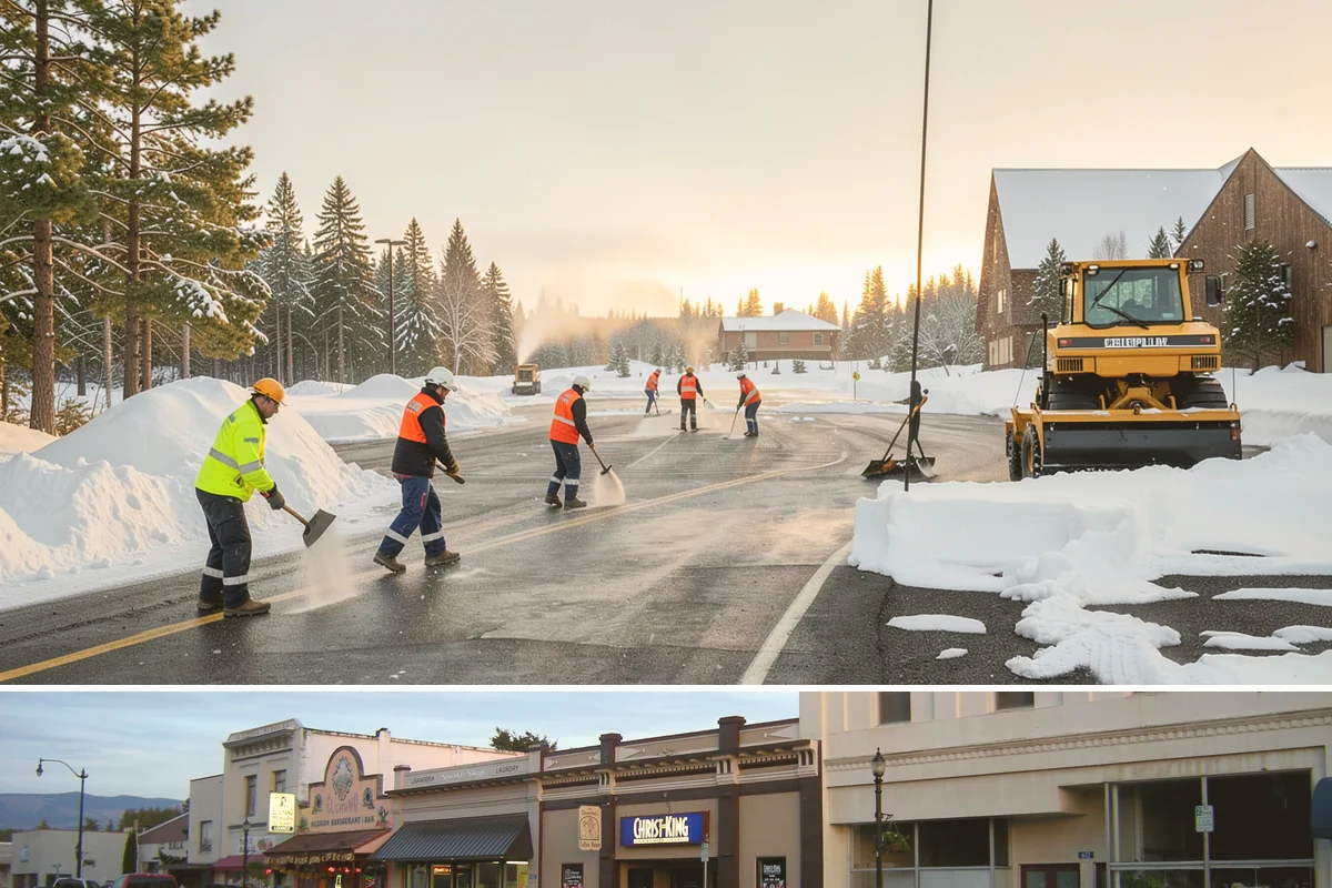 Pet-Safe Ice Melt in Burlington, Skagit County, WA - Pet-safe ice melt is used all winter at residential and pet-oriented properties whenever walkways ice over.