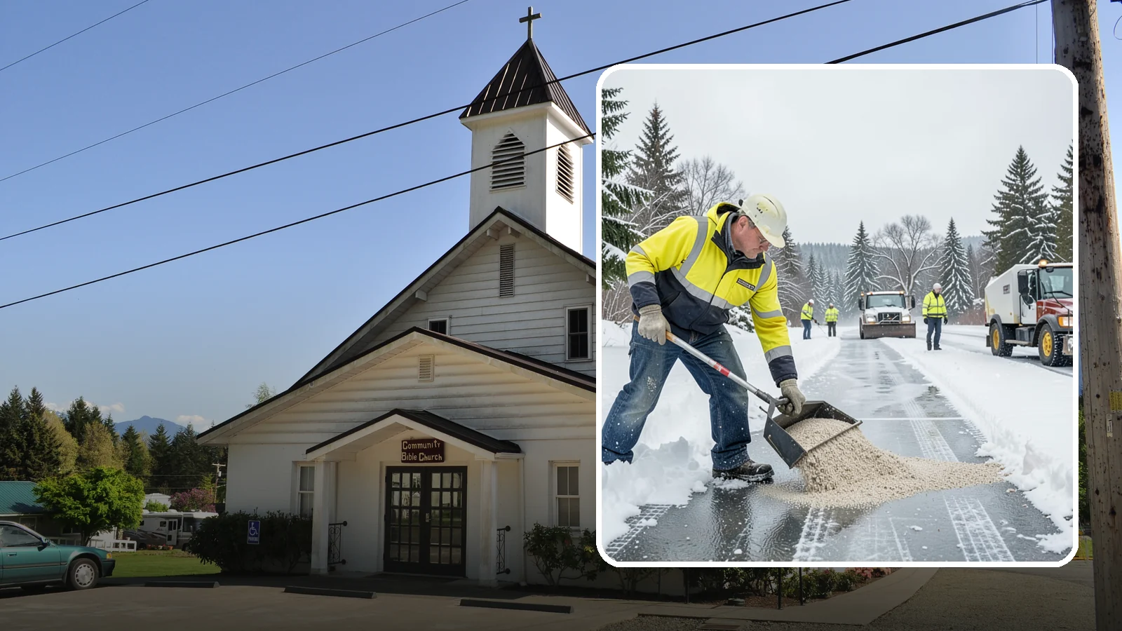 Pet-Safe Ice Melt in Concrete, Skagit County, WA - Pet-safe ice melt clears walkways with a gentler formula that guards dogs' and cats' paws from chemical burns.