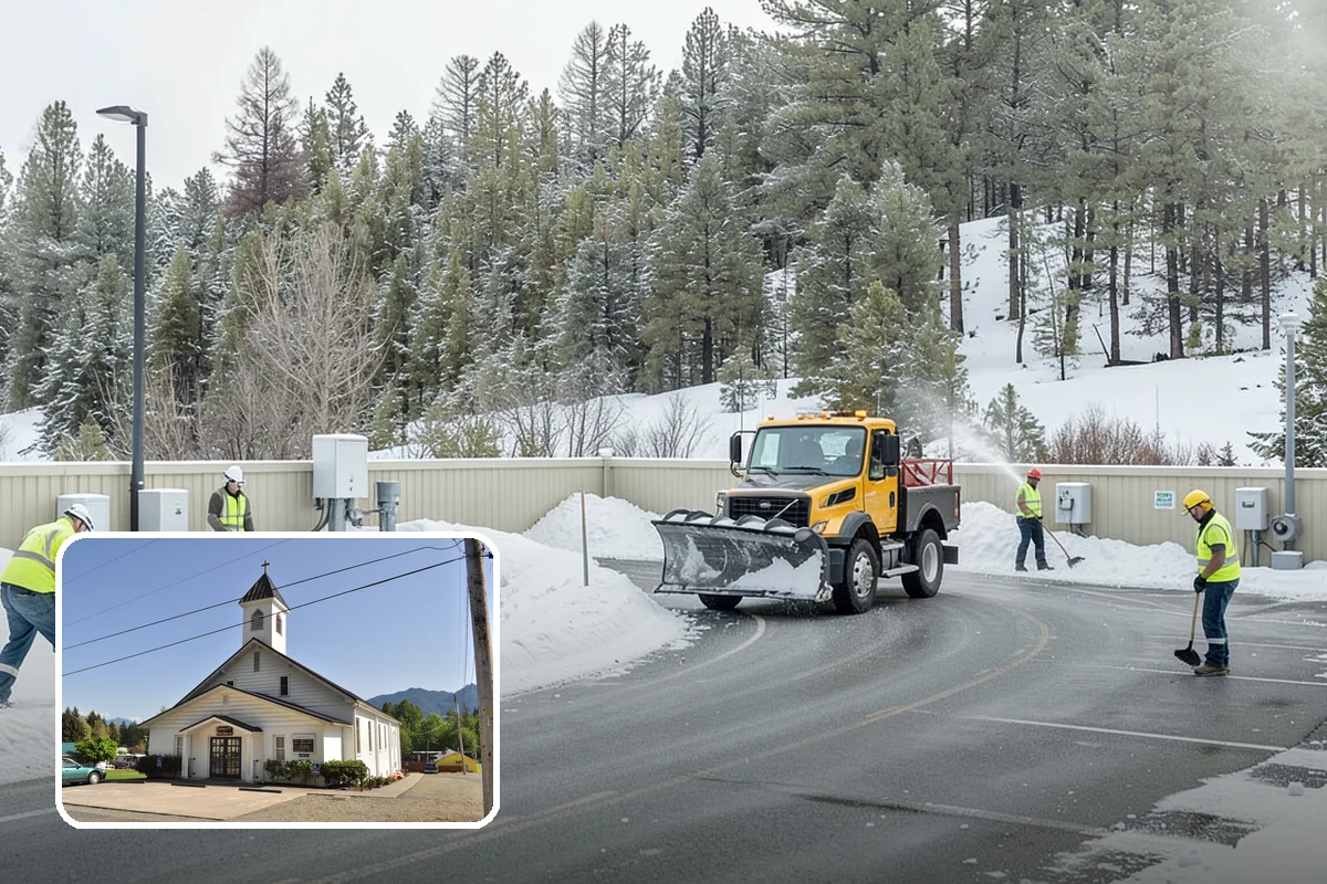 Pet-Safe Ice Melt in Concrete, Skagit County, WA - Gentler on paws than corrosive standard rock salt
