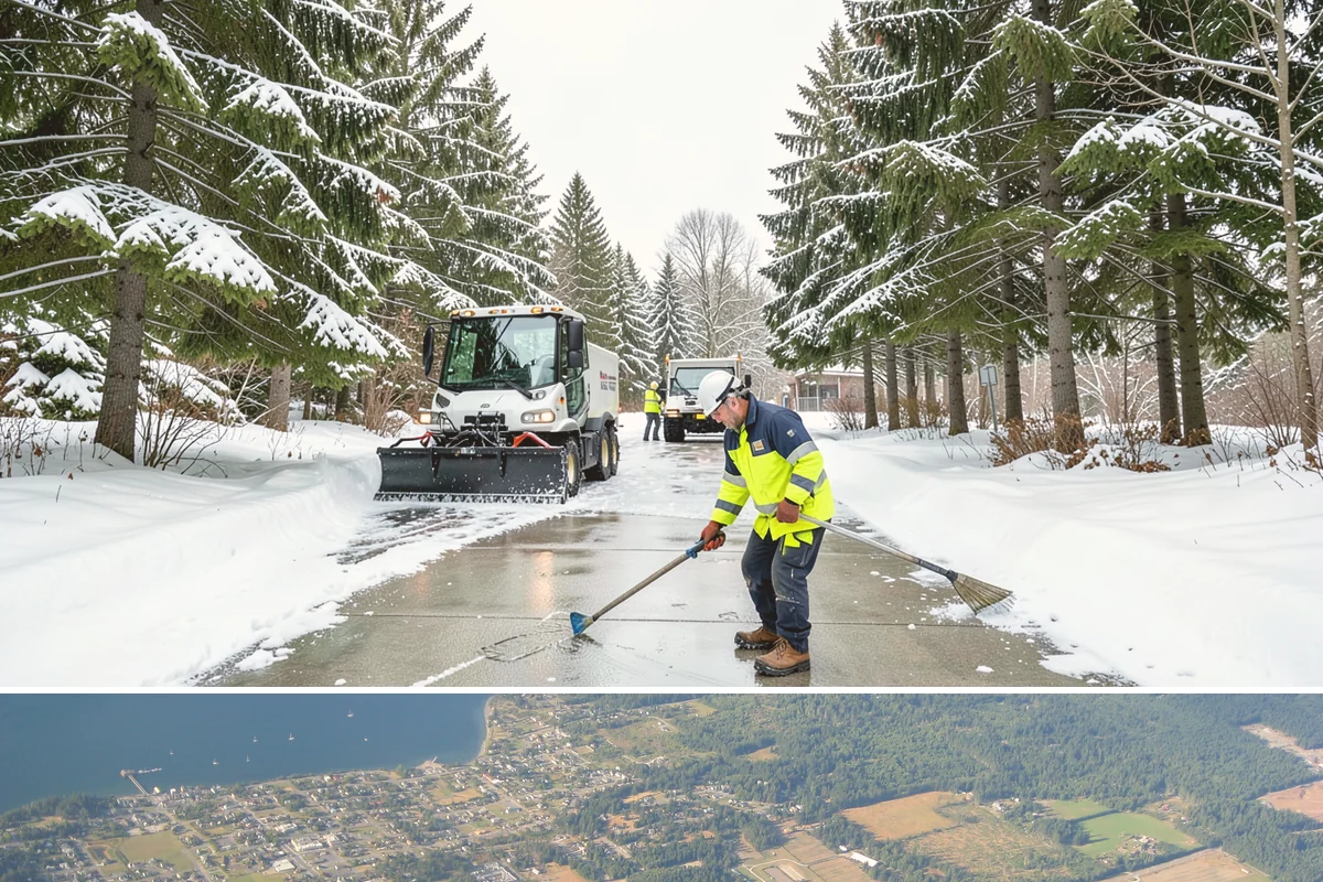 Pet-Safe Ice Melt in Coupeville, Island County, WA - Pet-safe ice melt is used all winter at residential and pet-oriented properties whenever walkways ice over.