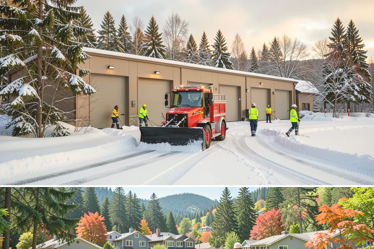 Pet-Safe Ice Melt in Fircrest, Pierce County, WA - Pet-safe ice melt is used all winter at residential and pet-oriented properties whenever walkways ice over.