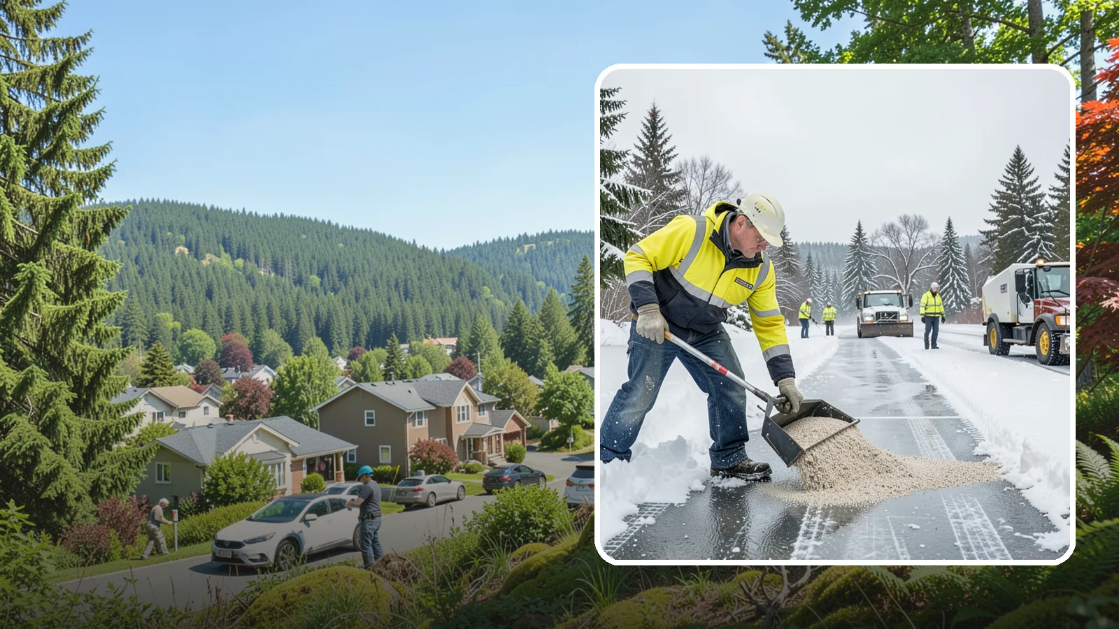 Pet-Safe Ice Melt in Index, Snohomish County, WA - Pet-safe ice melt clears walkways with a gentler formula that guards dogs' and cats' paws from chemical burns.