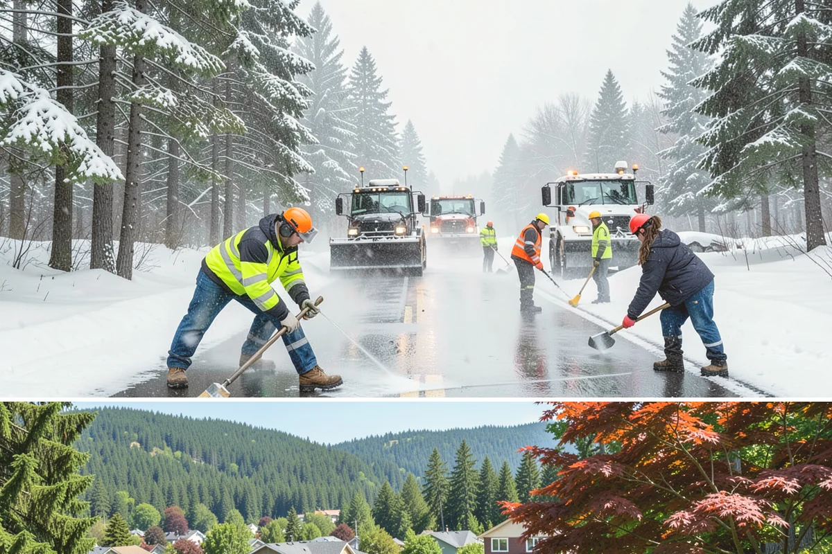 Pet-Safe Ice Melt in Index, Snohomish County, WA - Pet-safe ice melt is used all winter at residential and pet-oriented properties whenever walkways ice over.