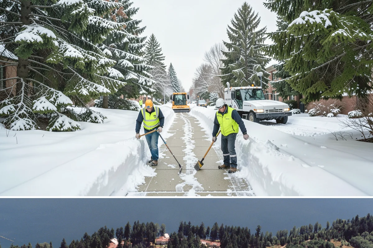 Pet-Safe Ice Melt in Lakewood, Pierce County, WA - Pet-safe ice melt is used all winter at residential and pet-oriented properties whenever walkways ice over.