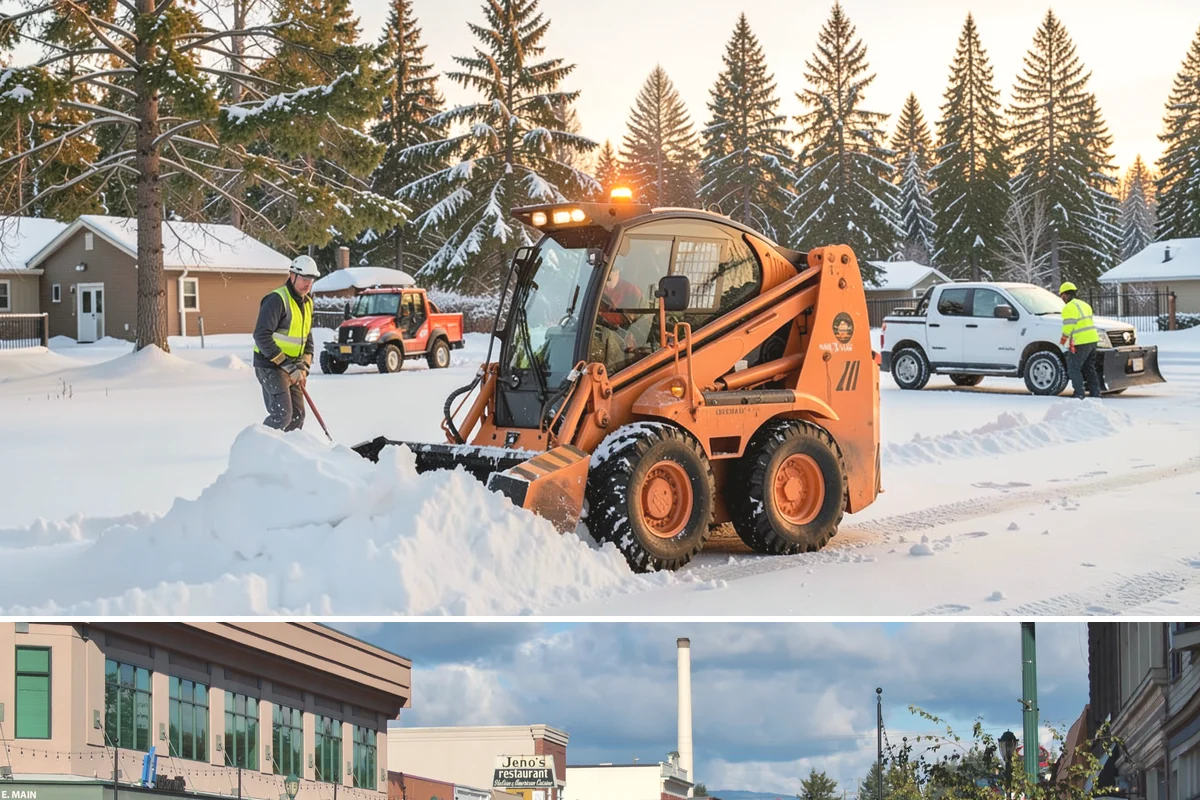 Pet-Safe Ice Melt in Monroe, Snohomish County, WA - Pet-safe ice melt is used all winter at residential and pet-oriented properties whenever walkways ice over.