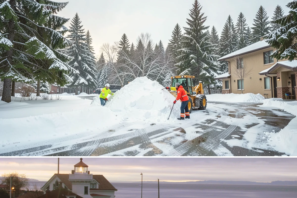 Pet-Safe Ice Melt in Mukilteo, Snohomish County, WA - Pet-safe ice melt is used all winter at residential and pet-oriented properties whenever walkways ice over.