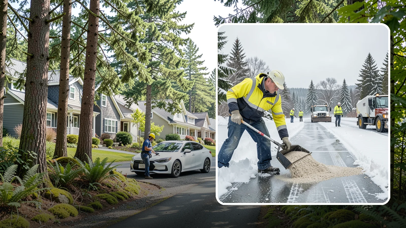 Pet-Safe Ice Melt in Normandy Park, King County, WA - Pet-safe ice melt clears walkways with a gentler formula that guards dogs' and cats' paws from chemical burns.