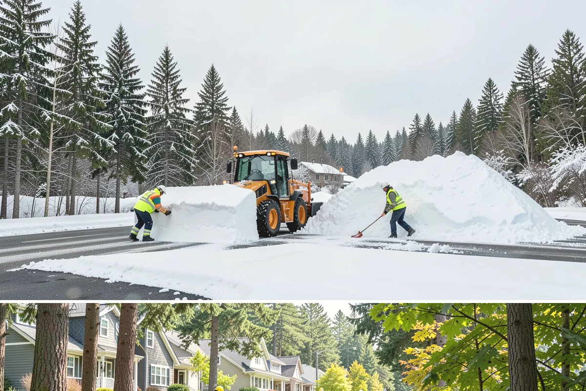 Pet-Safe Ice Melt in Normandy Park, King County, WA - Pet-safe ice melt is used all winter at residential and pet-oriented properties whenever walkways ice over.