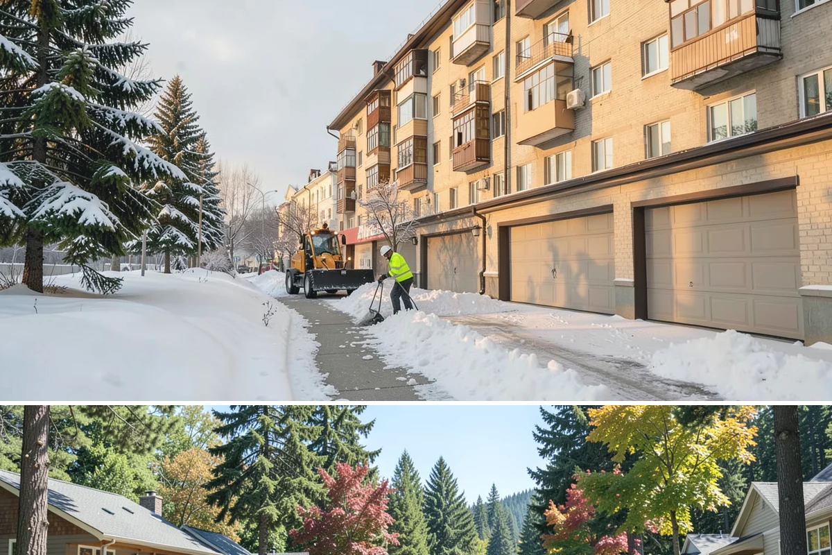 Pet-Safe Ice Melt in Orting, Pierce County, WA - Pet-safe ice melt is used all winter at residential and pet-oriented properties whenever walkways ice over.