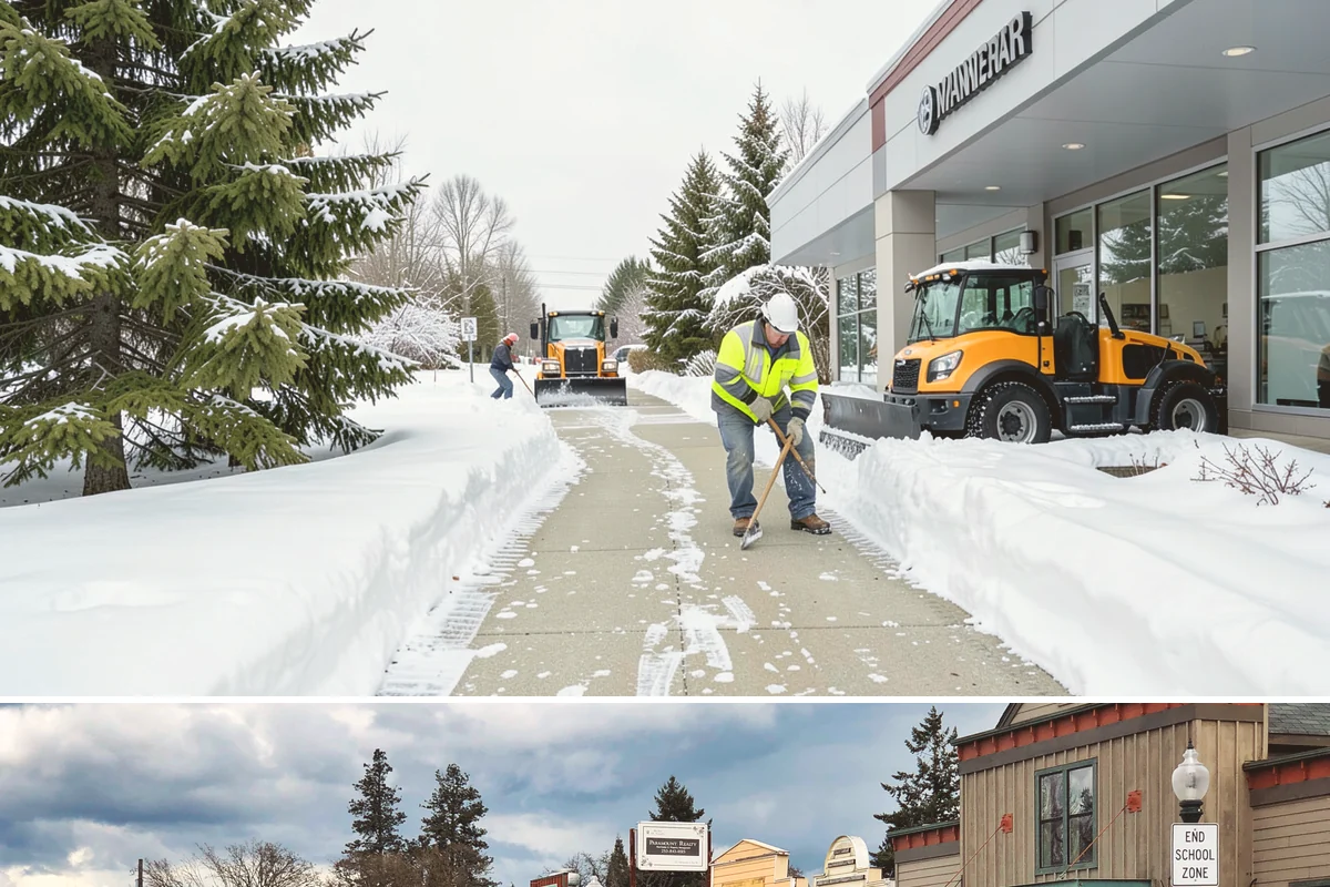 Pet-Safe Ice Melt in Roy, Pierce County, WA - Pet-safe ice melt is used all winter at residential and pet-oriented properties whenever walkways ice over.