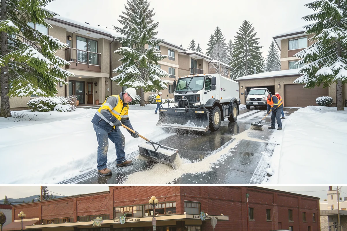 Pet-Safe Ice Melt in Sedro-Woolley, Skagit County, WA - Pet-safe ice melt is used all winter at residential and pet-oriented properties whenever walkways ice over.