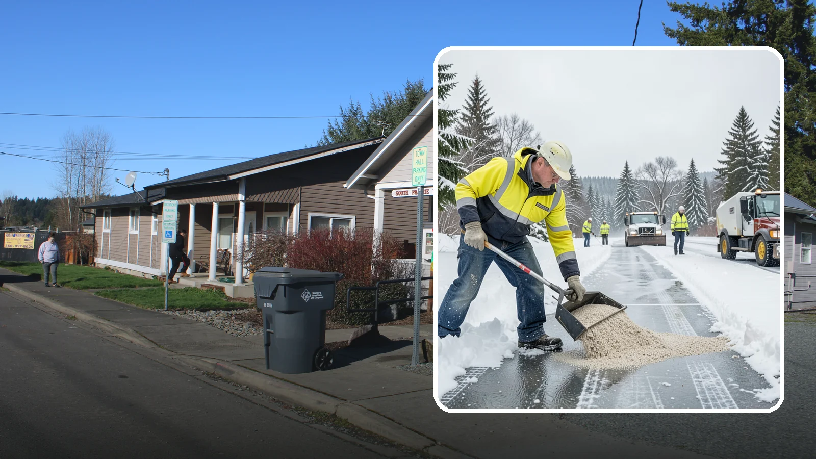 Pet-Safe Ice Melt in South Prairie, Pierce County, WA - Pet-safe ice melt clears walkways with a gentler formula that guards dogs' and cats' paws from chemical burns.