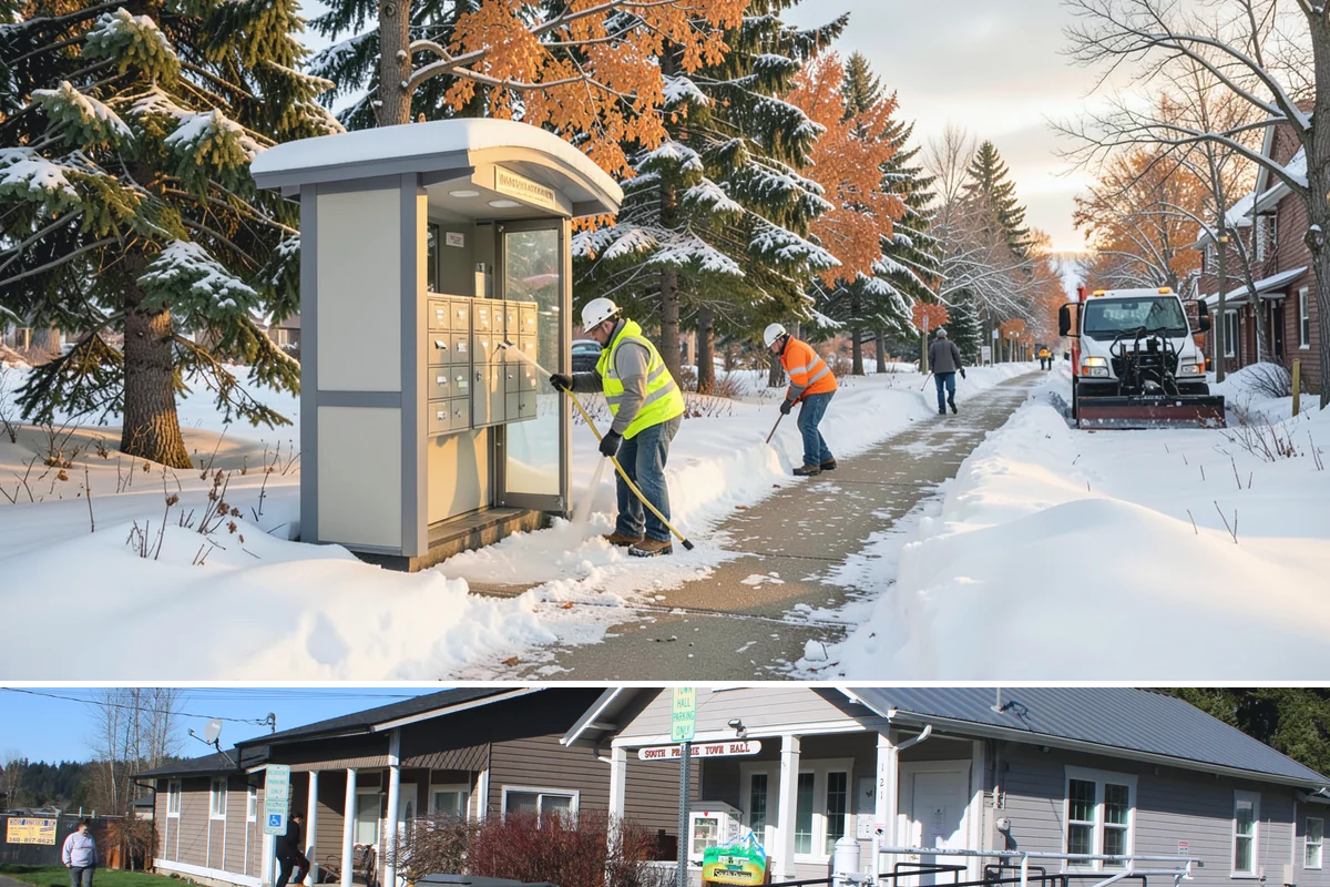 Pet-Safe Ice Melt in South Prairie, Pierce County, WA - Pet-safe ice melt is used all winter at residential and pet-oriented properties whenever walkways ice over.
