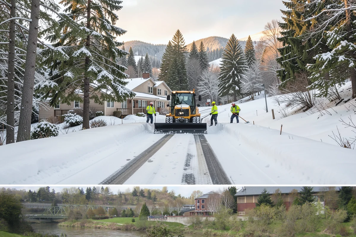 Pet-Safe Ice Melt in Tukwila, King County, WA - Pet-safe ice melt is used all winter at residential and pet-oriented properties whenever walkways ice over.