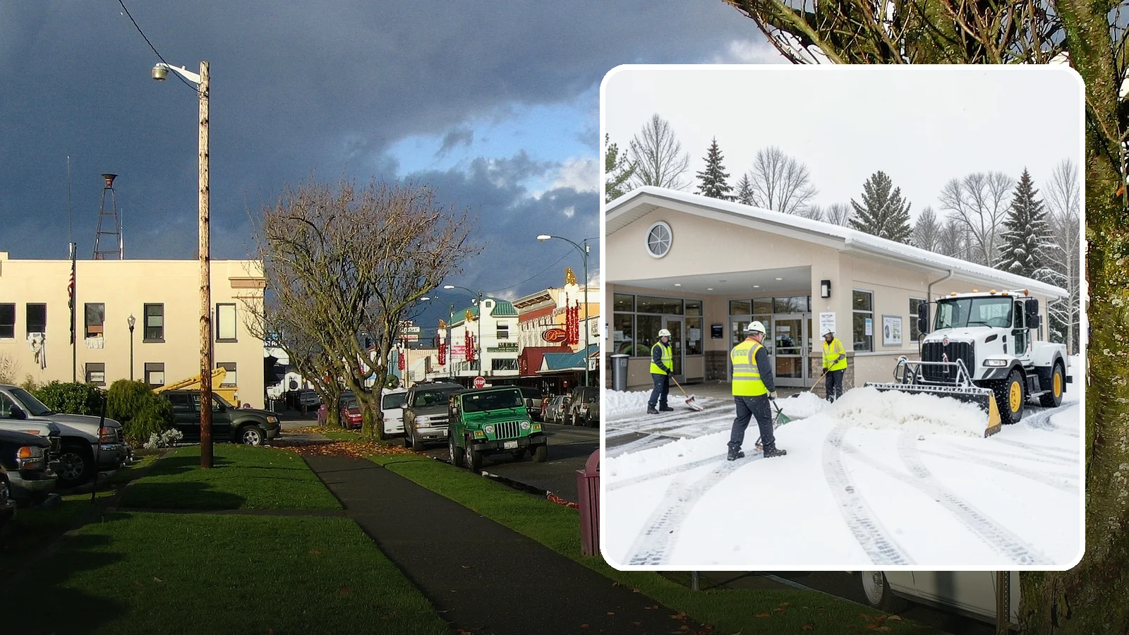 Pharmacy Snow Removal in Arlington, Snohomish County, WA - We keep pharmacy drive-throughs, entrances, and parking clear so patients can pick up prescriptions safely no matter the weather.