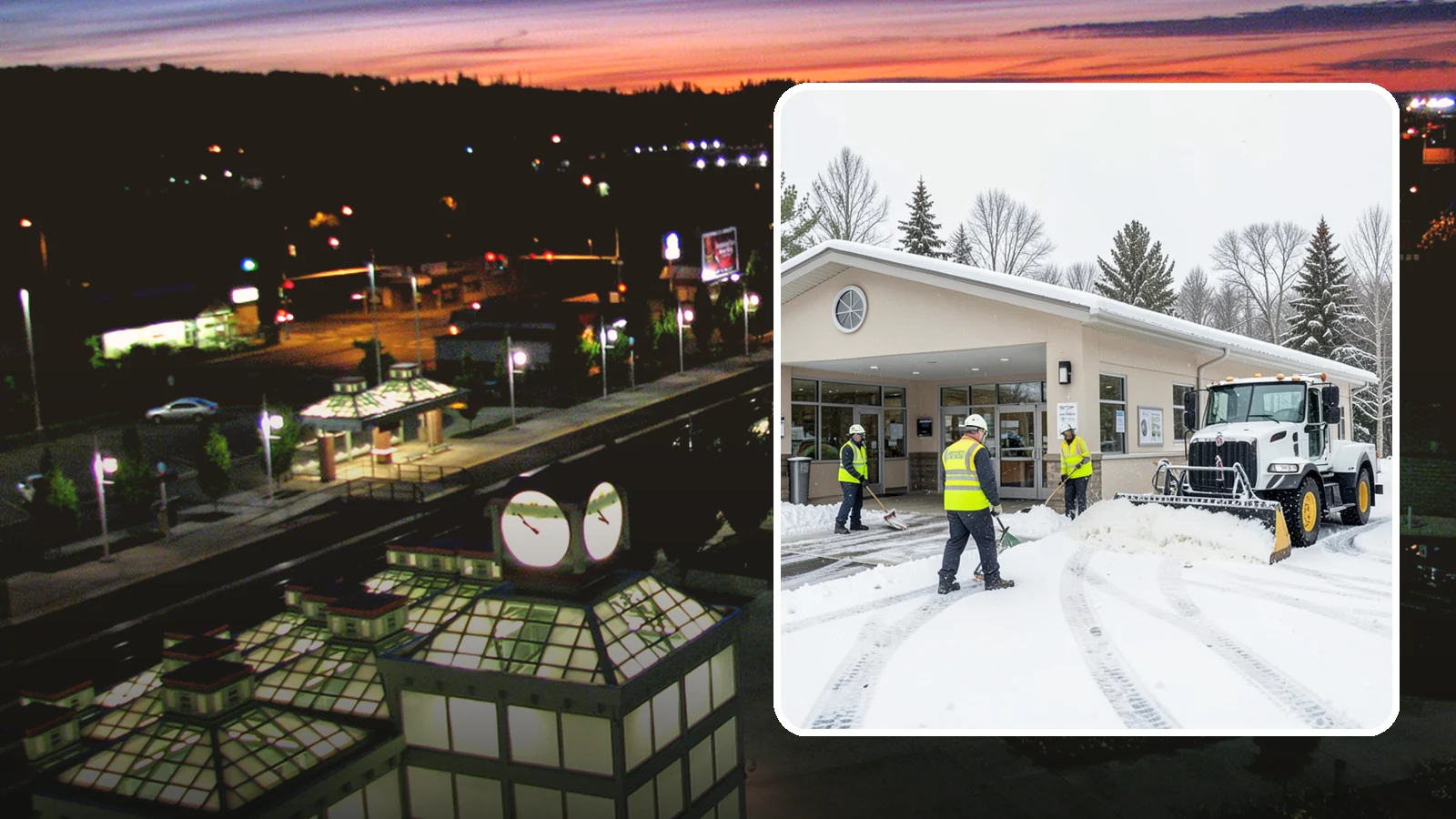 Pharmacy Snow Removal in Auburn, King County, WA - We keep pharmacy drive-throughs, entrances, and parking clear so patients can pick up prescriptions safely no matter the weather.