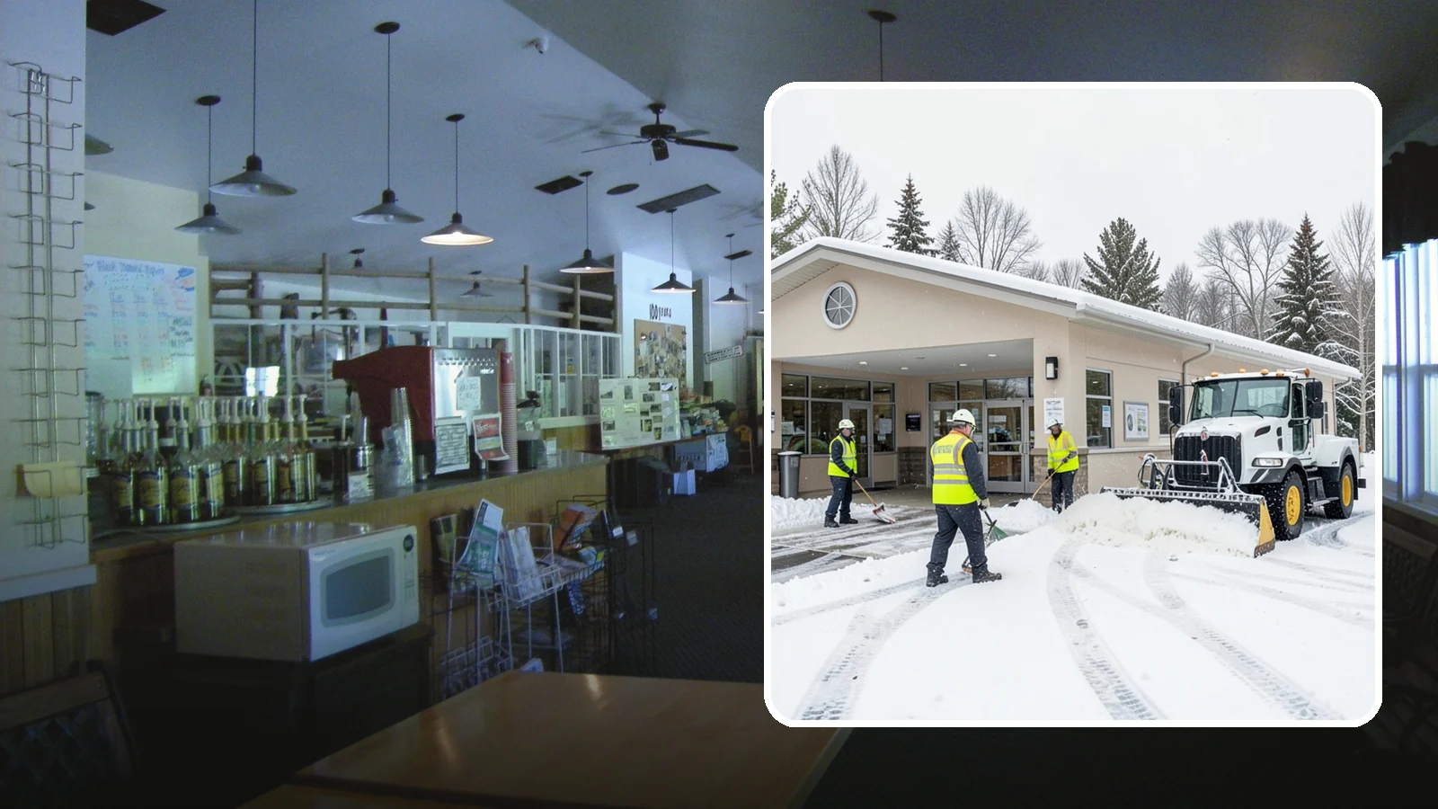 Pharmacy Snow Removal in Black Diamond, King County, WA - We keep pharmacy drive-throughs, entrances, and parking clear so patients can pick up prescriptions safely no matter the weather.