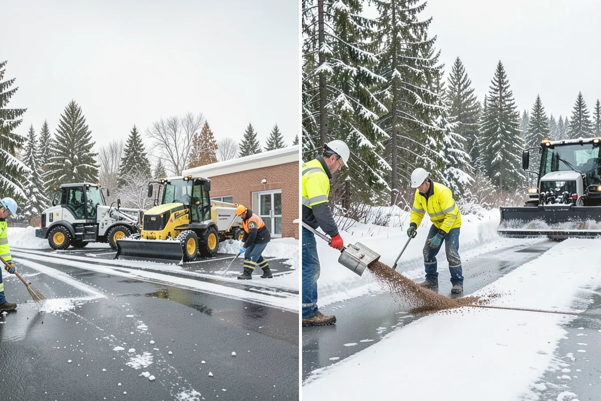 Pharmacy Snow Removal in Burlington, Skagit County, WA - Map the drive-through lane, entrance, and accessible parking