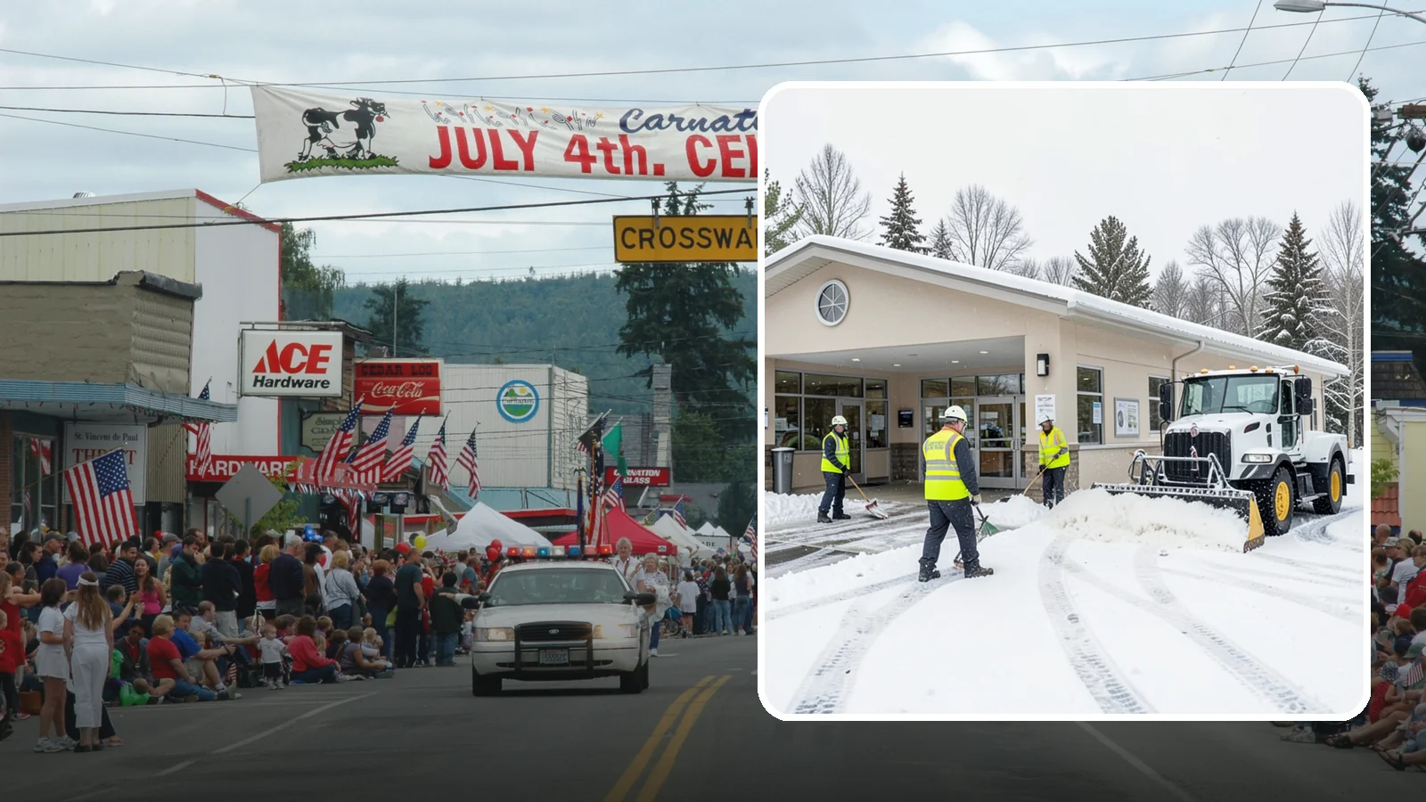 Pharmacy Snow Removal in Carnation, King County, WA - We keep pharmacy drive-throughs, entrances, and parking clear so patients can pick up prescriptions safely no matter the weather.