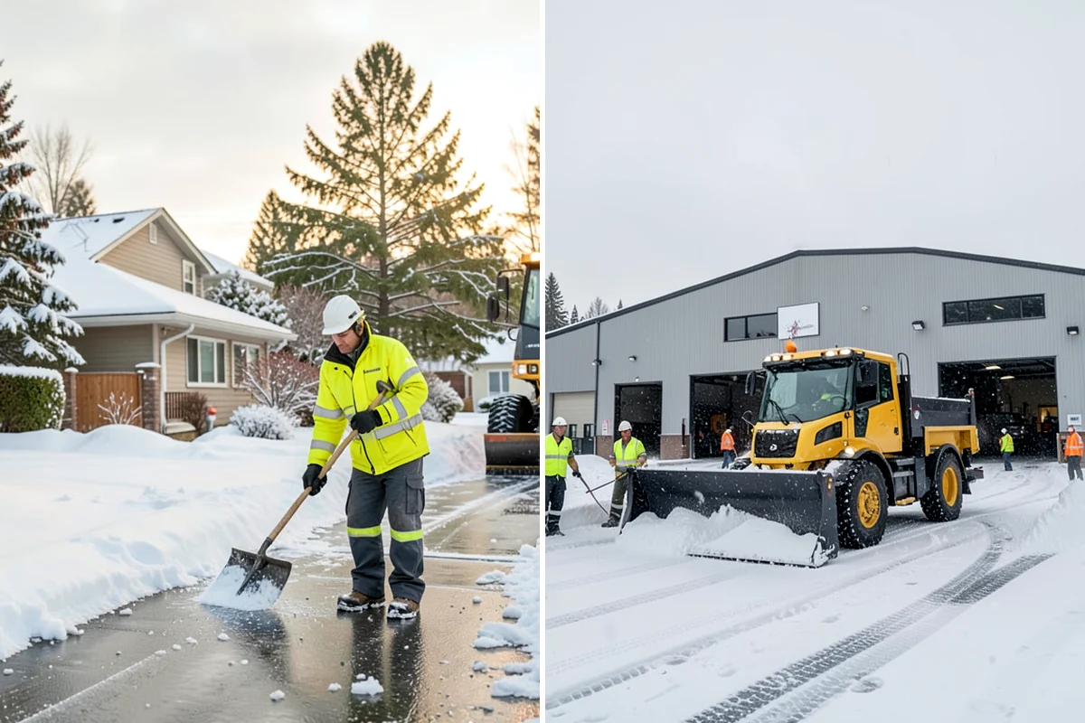 Pharmacy Snow Removal in Concrete, Skagit County, WA - Map the drive-through lane, entrance, and accessible parking