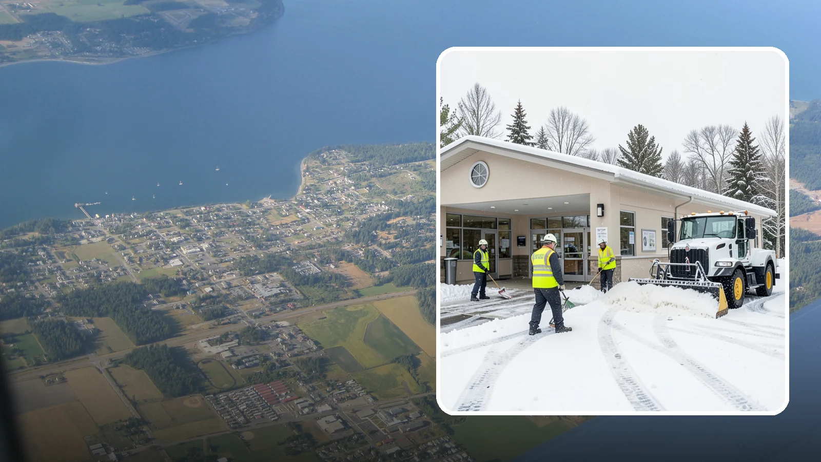 Pharmacy Snow Removal in Coupeville, Island County, WA - We keep pharmacy drive-throughs, entrances, and parking clear so patients can pick up prescriptions safely no matter the weather.