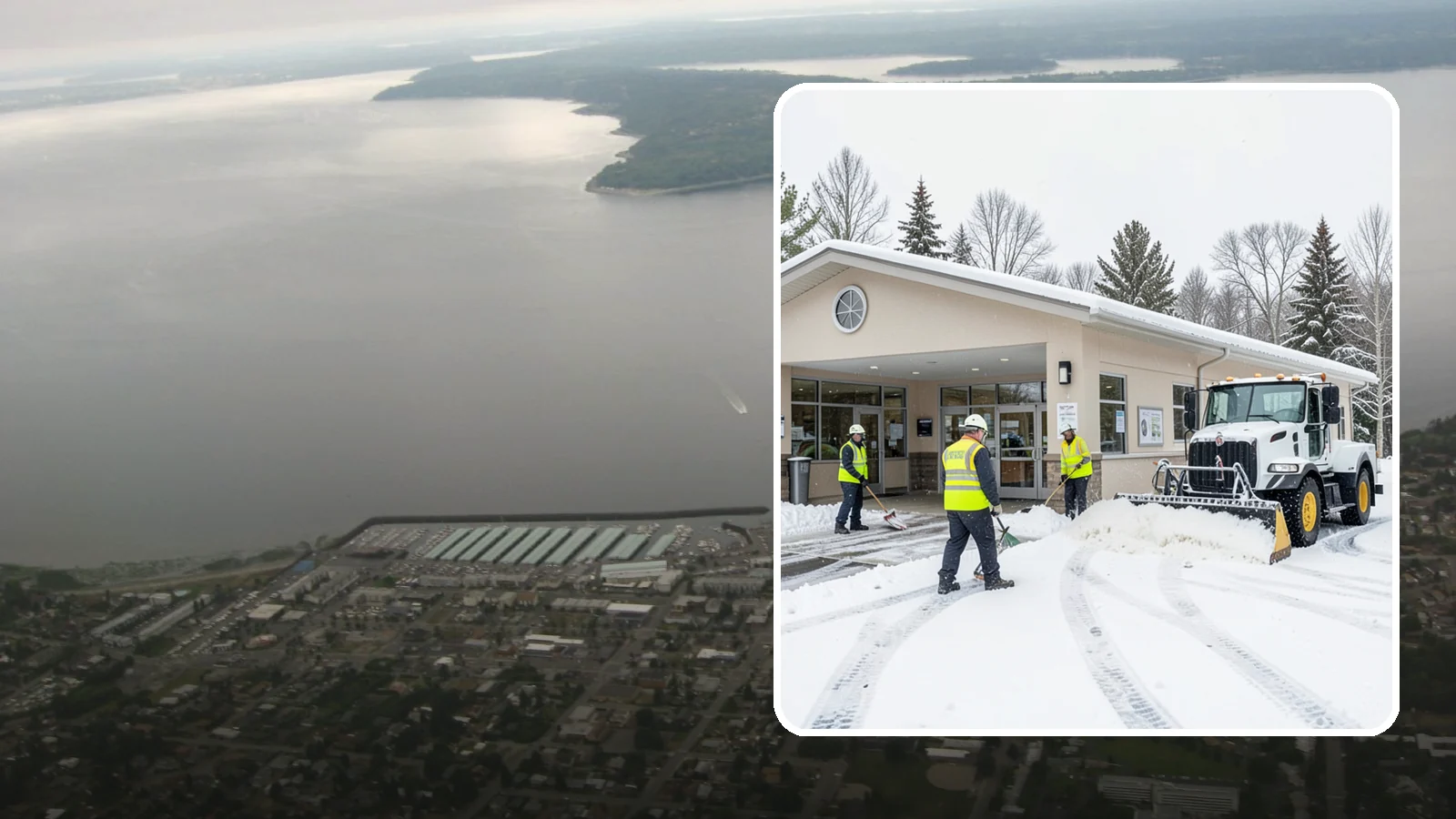 Pharmacy Snow Removal in Des Moines, King County, WA - We keep pharmacy drive-throughs, entrances, and parking clear so patients can pick up prescriptions safely no matter the weather.