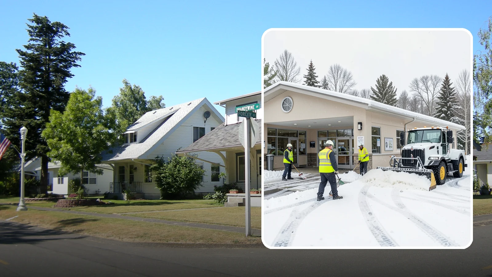 Pharmacy Snow Removal in DuPont, Pierce County, WA - We keep pharmacy drive-throughs, entrances, and parking clear so patients can pick up prescriptions safely no matter the weather.