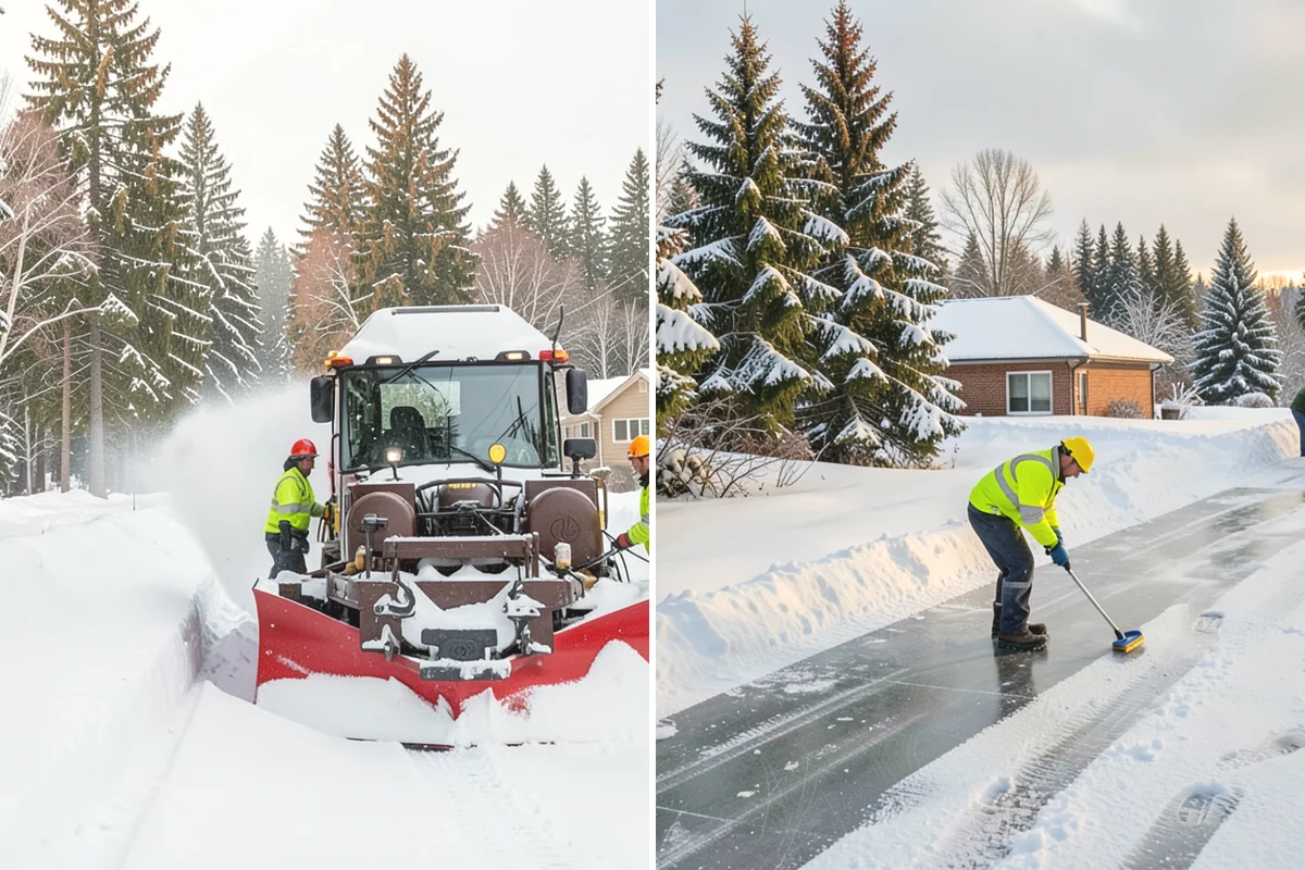 Pharmacy Snow Removal in Edgewood, Pierce County, WA - Map the drive-through lane, entrance, and accessible parking