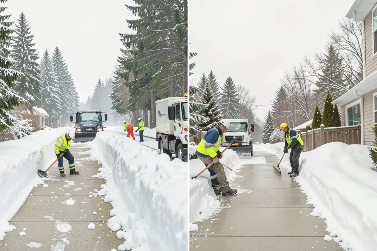 Pharmacy Snow Removal in Edmonds, Snohomish County, WA - Map the drive-through lane, entrance, and accessible parking