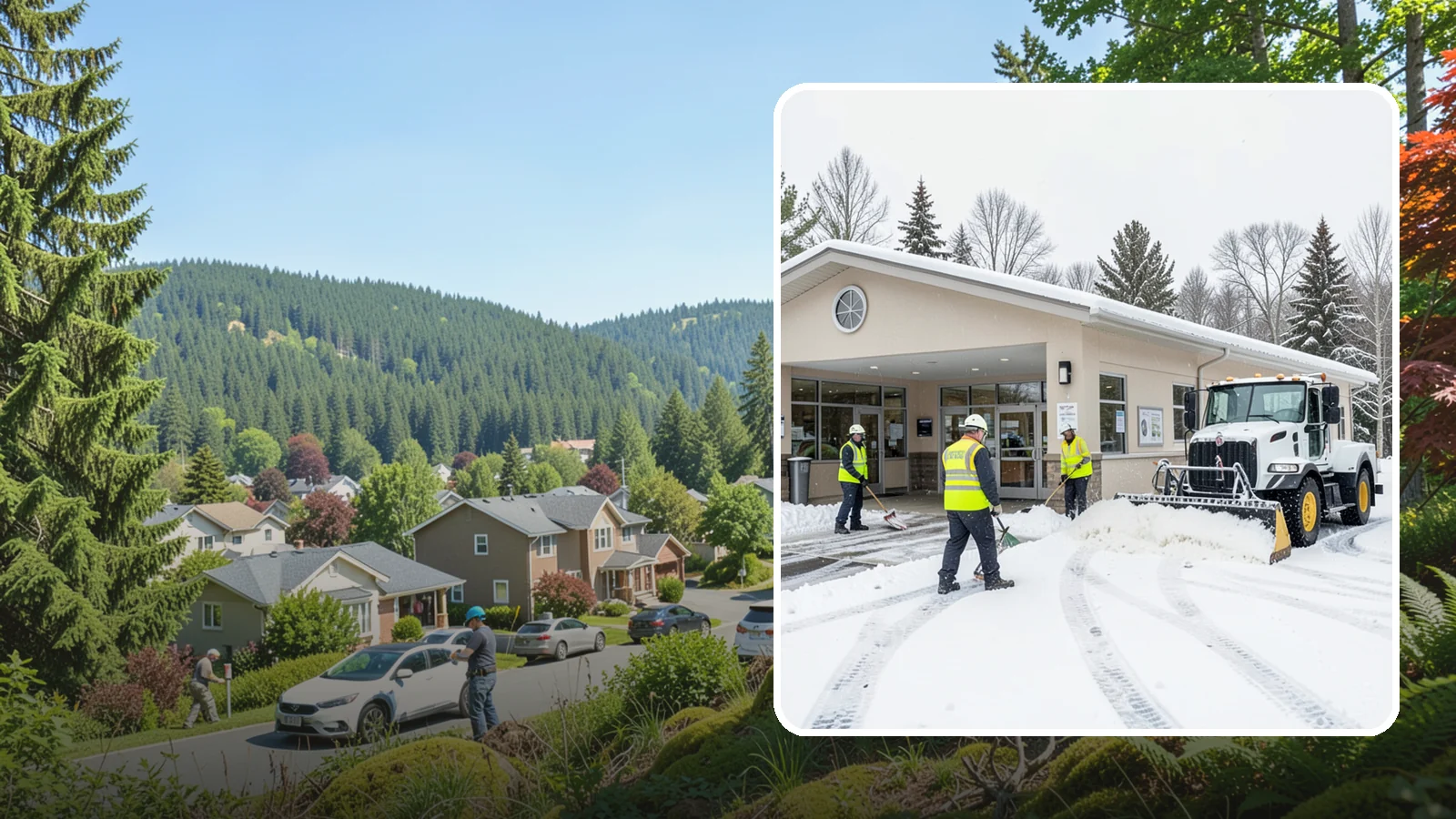 Pharmacy Snow Removal in Index, Snohomish County, WA - We keep pharmacy drive-throughs, entrances, and parking clear so patients can pick up prescriptions safely no matter the weather.