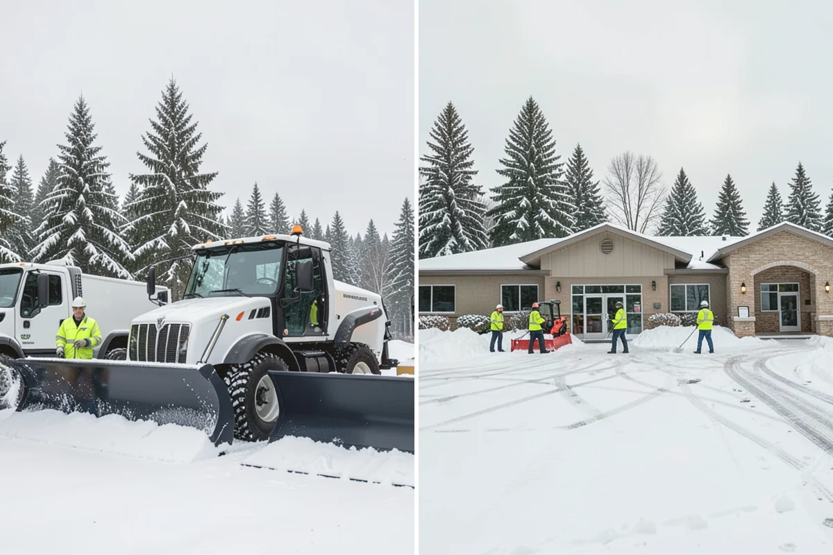 Pharmacy Snow Removal in Issaquah, King County, WA - Map the drive-through lane, entrance, and accessible parking