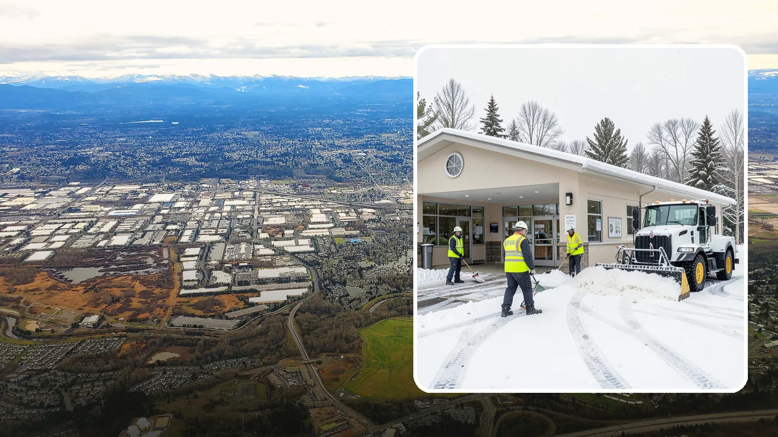 Pharmacy Snow Removal in Kent, King County, WA - We keep pharmacy drive-throughs, entrances, and parking clear so patients can pick up prescriptions safely no matter the weather.