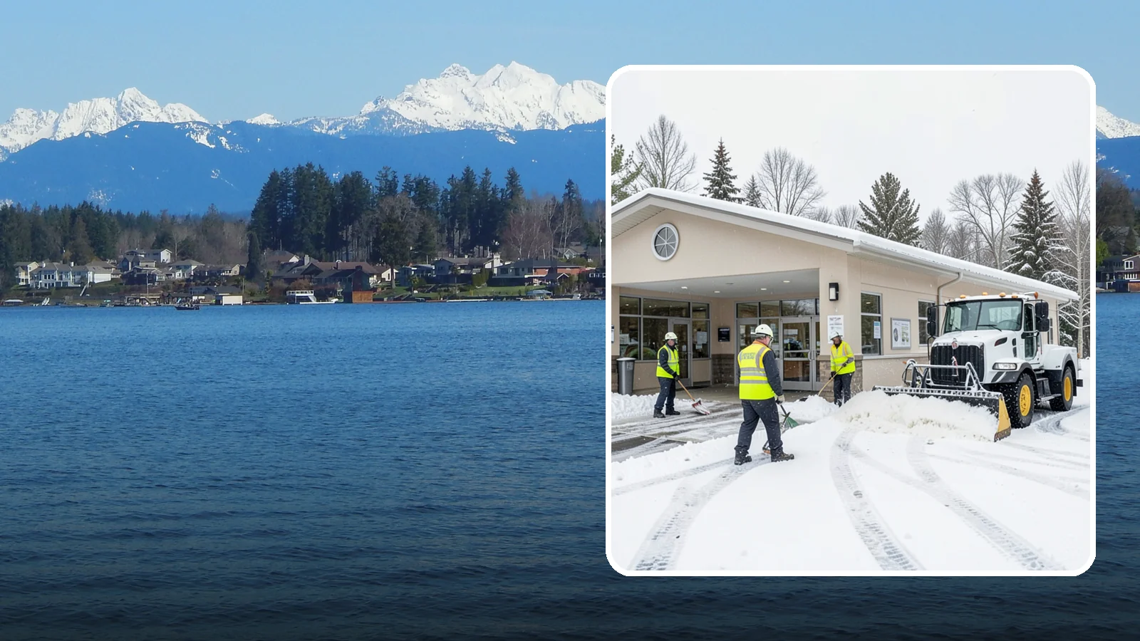 Pharmacy Snow Removal in Lake Stevens, Snohomish County, WA - We keep pharmacy drive-throughs, entrances, and parking clear so patients can pick up prescriptions safely no matter the weather.